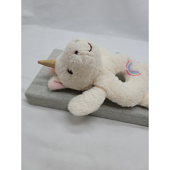 Spark Create Imagine Unicorn Plush Baby Rattle Lovey Toy Nursery Stuffed Animal - Picture 13 of 16